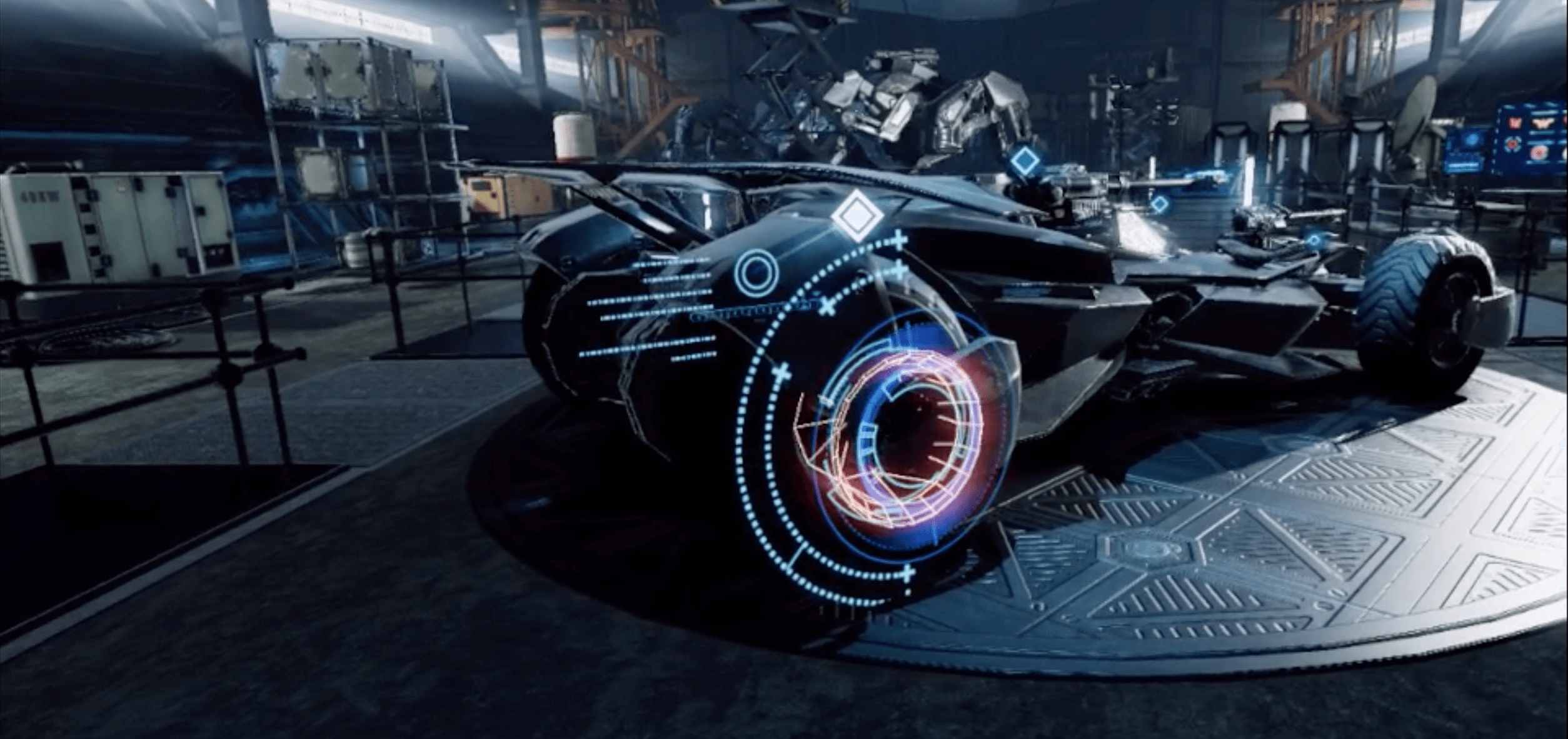 Holographic AR interface inside the Batcave